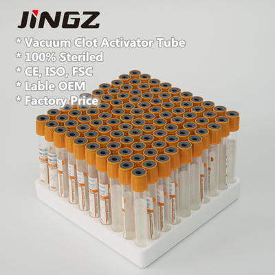 Red Top Coagulant Clot Activator หลอดเก็บตัวอย่างเลือด 2ml-6ml