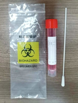 ชุดเก็บตัวอย่างไวรัส Covid-19 5ml-10ml หลอดเก็บตัวอย่าง Flocked Swab