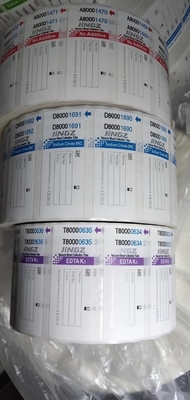 การบรรจุในม้วน การติดป้ายทางการแพทย์ตามสีท่อเพื่อการระบุง่าย
