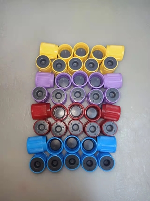 Dia 13mm 16mm Blood Collection Tube Parts ฝาปิดยาง