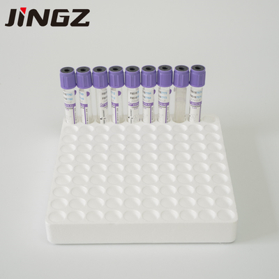 2-10ml แก้ว PET Violet Vacuum Edta Coated Blood Collection Tubes