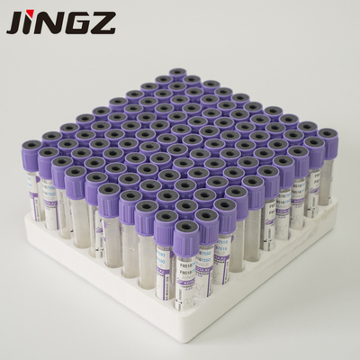 2-10ml แก้ว PET Violet Vacuum Edta Coated Blood Collection Tubes