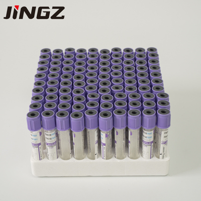 CE อนุมัติ K2 EDTA Tube หลอดดูดเลือดสูญญากาศแบบใช้แล้วทิ้ง 13 * 75mm