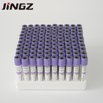 CE Mark Lavender Top EDTA Tube 8ml-10ml Edta K3 หลอดเก็บเลือด