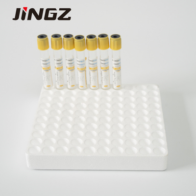 Glass PET Yellow Top Serum Separator หลอด 5 Ml SST Tube สำหรับโรงพยาบาล