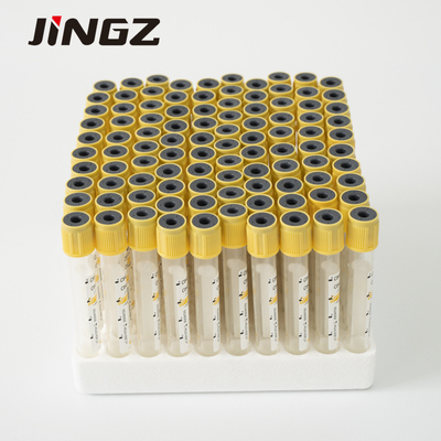 Glass PET Yellow Top Serum Separator หลอด 5 Ml SST Tube สำหรับโรงพยาบาล