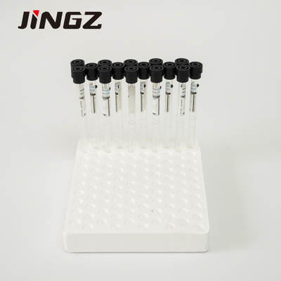 4NC ESR โซเดียมซิเตรต Vial 9x120mm Black Cap Venous Blood Collection Tube