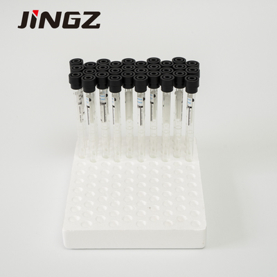 4NC ESR โซเดียมซิเตรต Vial 9x120mm Black Cap Venous Blood Collection Tube