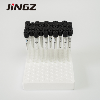 แก้ว 3.8% Black Sodium Citrate Tube 8*120mm Long ESR Sample Vial