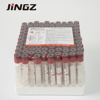 4ml No Additive Blood Collection Tubes Red Top Serum หลอด 13*75mm