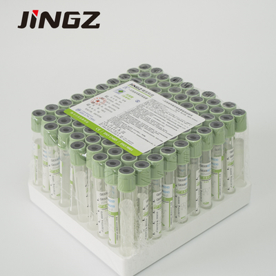 คลินิกโซเดียมเฮปารินหลอดเก็บเลือด 2-10ml หลอดเลือดฝาเขียว