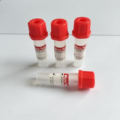 ไม่มีสารสกัด ท่อสีแดงขนาดเล็ก 0.5 ml ท่อเก็บเลือดเด็ก