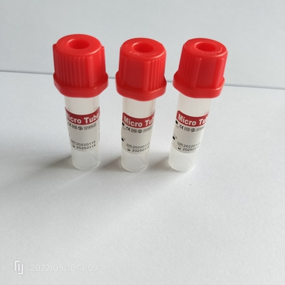 CE ISO13485 หลอดเก็บเลือดขนาดเล็กสำหรับเด็ก 11 * 45 มม. สำหรับผู้ป่วยสูงอายุ