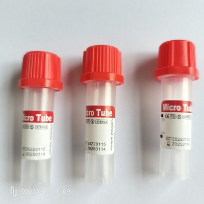 CE ISO13485 หลอดเก็บเลือดขนาดเล็กสำหรับเด็ก 11 * 45 มม. สำหรับผู้ป่วยสูงอายุ