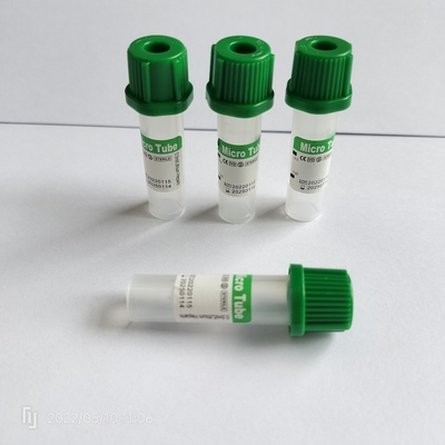 8 * 45 มม ลิทธิียมฮีพารีน มินิทุบสีเขียว มิโคร Nonvacuum ทุบที่มีท่อ