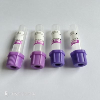 PP Anticoagulant Micro EDTA Tubes เก็บเลือดลาเวนเดอร์ Top