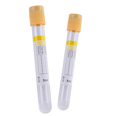 4ml 8ml แก้วเจลหลอดทดลอง 13 * 100 มม. แยกเจลก้อน Activator หลอดสูญญากาศ