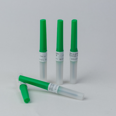 ปากกาเข็มเจาะเลือดสีเขียว 21G