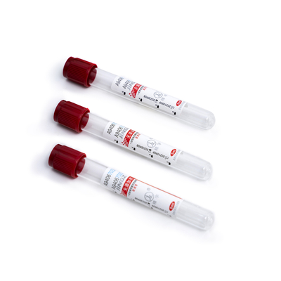 ไม่มีสารเติมแต่ง Plain Red Top Blood Tube 0.5ml-10ml