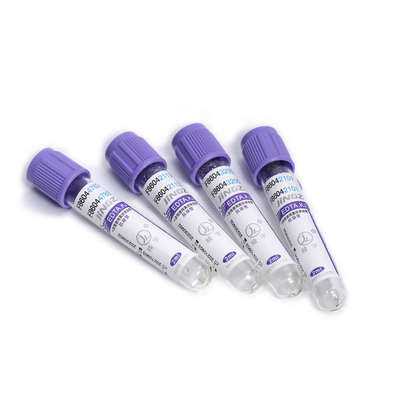 CE Mark Lavender Top EDTA Tube 8ml-10ml Edta K3 หลอดเก็บเลือด
