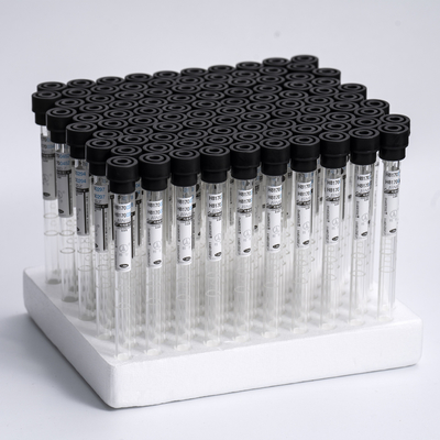 แก้ว 3.8% Black Sodium Citrate Tube 8*120mm Long ESR Sample Vial