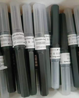 Black Vacuum Needle 22g เข็มเจาะเลือดหลายตัวอย่างพร้อมตัวยึด