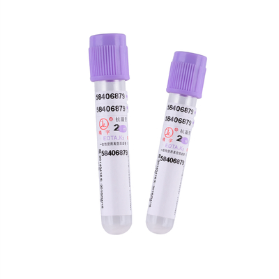 CE อนุมัติ K2 EDTA Tube หลอดดูดเลือดสูญญากาศแบบใช้แล้วทิ้ง 13 * 75mm