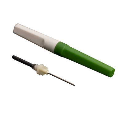 สีเขียว 21G*1 1/2&quot; Multisample Needle Vacuum Blood Collection Needle