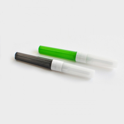 สีเขียว 21G*1 1/2&quot; Multisample Needle Vacuum Blood Collection Needle