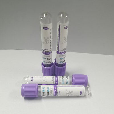 หลอดแก้วสูญญากาศ 2ml EDTA หลอด Edta K3 Vacuum Tube ในโลหิตวิทยาคลินิก