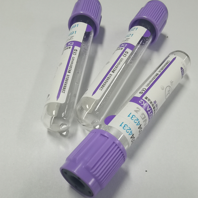 หลอดแก้วสูญญากาศ 2ml EDTA หลอด Edta K3 Vacuum Tube ในโลหิตวิทยาคลินิก