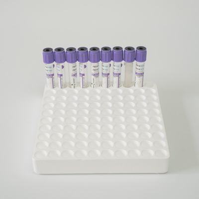 CE ISO Certified K3 Edta Vacuum 0.5ml-10ml หลอดทดลองสีม่วงด้านบน
