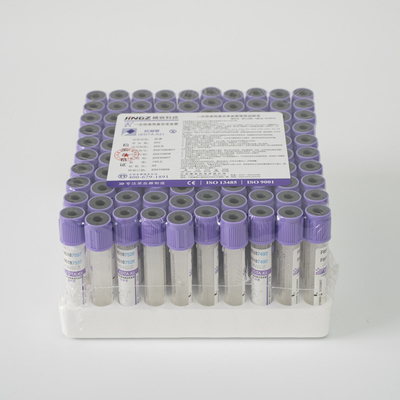 Singel ใช้ 3ml K3 EDTA Blood Collection หลอด Purple Blood Vial