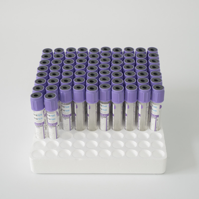 13*75 มม. K3 EDTA Blood Collection Tube Lavender Top Vacuum