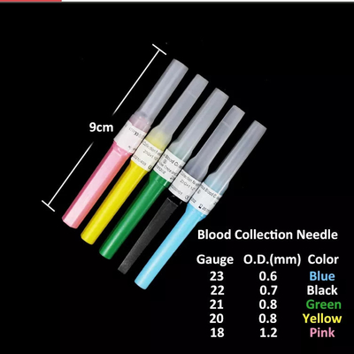 เข็มเจาะเลือดชนิดปากกาสีน้ำเงิน 23G สำหรับตัวอย่างหลายตัว