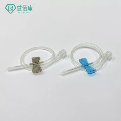 เข็มเจาะเลือดเพื่อความปลอดภัย เข็มผีเสื้อ 22g เข็ม Vacuum ผีเสื้อ