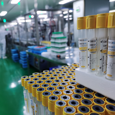 Yellow Cap Vacuum 6ml Gel Clot Activator Tube 13 * 100 มม. ใช้ครั้งเดียว