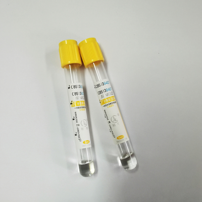 ทิ้ง 6ml พลาสติกเจลก้อน Activator Tube สำหรับการเก็บเลือด 13 * 100mm