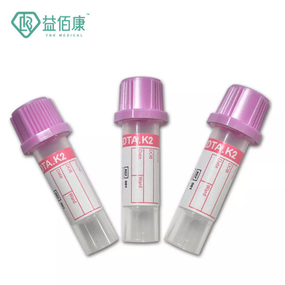 JINGZ 0.25ml-10ml Micro K3 EDTA หลอดเก็บเลือดพร้อมแคปรหัสสี