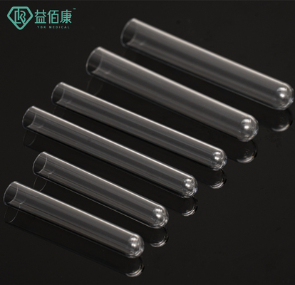 ชิ้นส่วนหลอดเก็บเลือดทางการแพทย์ PET Test Tube 12*75mm 12*100mm