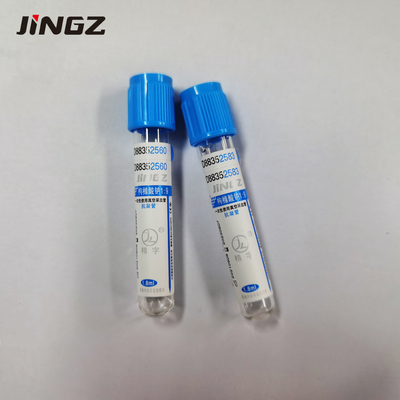 3.2% Sodium Citrate Phlebotomy Tube 2-10ml คอนเทนเนอร์เก็บตัวอย่างเลือด PT