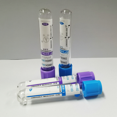 CE ISO Lavender Vacuum Tube K2edta หลอดเก็บเลือดสำหรับโรงพยาบาล