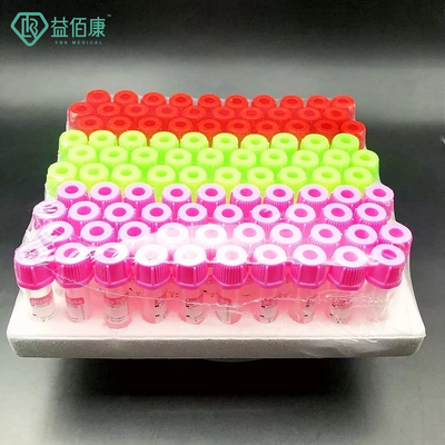 หลอด Edta สำหรับเด็กขนาดเล็กขนาดเล็ก 8 * 45 มม. ขวดตัวอย่าง PP Edta