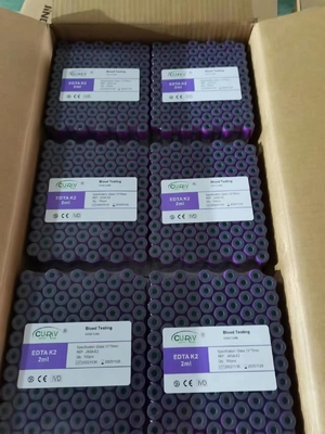 Vacuum Blood Collection ผู้ผลิตหลอด EDTA หลอดแก้ว PET 0.5-10 มล