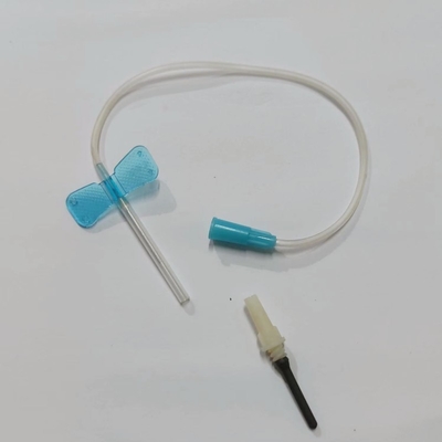 เข็มเจาะเลือดดำปลอดเชื้อ Scalp Vein ชุด Blue 23G Medical Grade