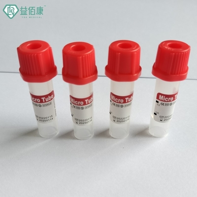 100 ชิ้น/แพ็ค PP Mini Plain Tube สำหรับการเจาะเลือดในเด็ก