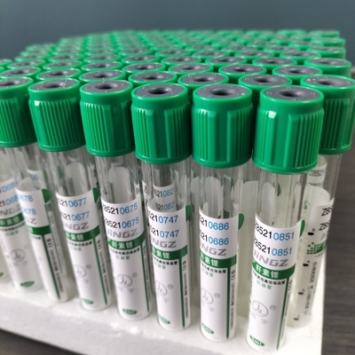 กล่อง Vacuum การตรวจเลือด หลอดลิตยูมฮีพารีน OEM Label 100pcs Pack 1-10ml
