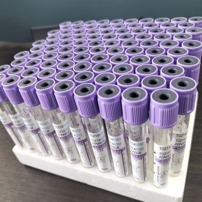 ลาเวนเดอร์ K2 EDTA ท่อสําหรับ 1ml-10ml ดึงปริมาณ แพ็คในกล่อง
