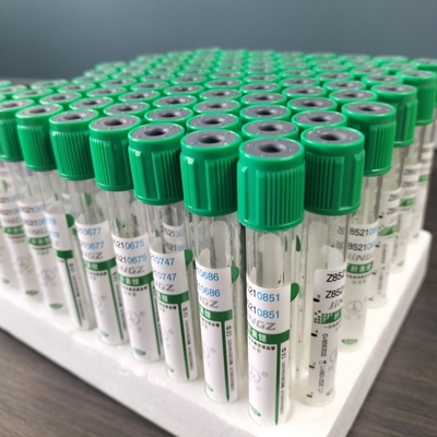 กล่อง Vacuum การตรวจเลือด หลอดลิตยูมฮีพารีน OEM Label 100pcs Pack 1-10ml