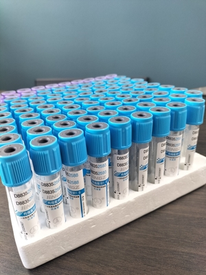 การทดสอบพยาบาลที่กําหนดตามความต้องการ PET Glass Natrium Citrate 3.2% PT Tube 2-10ml Vacuum Blood Collection Tube